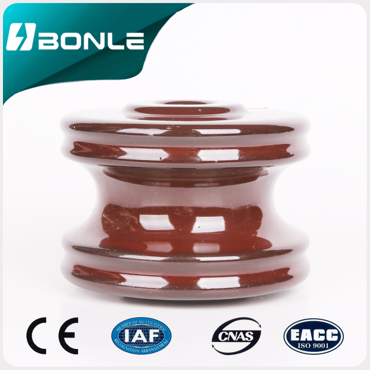 Porcelain spool insulator 53-4 for low voltage transmission line